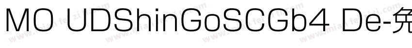 MO UDShinGoSCGb4 De字体转换